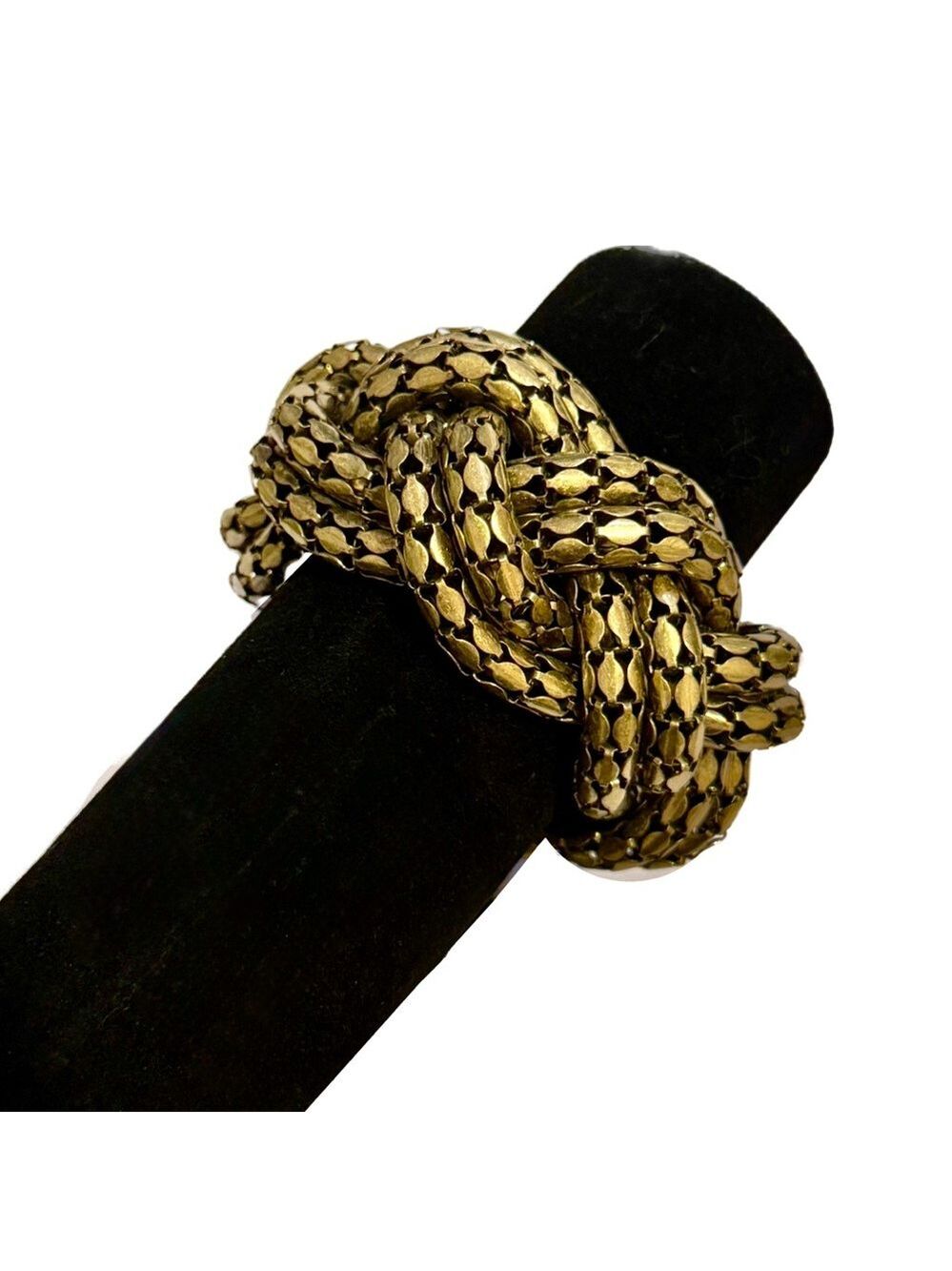 White House Black Market Gold Braided Statement Bracelet - Picture 4 of 6